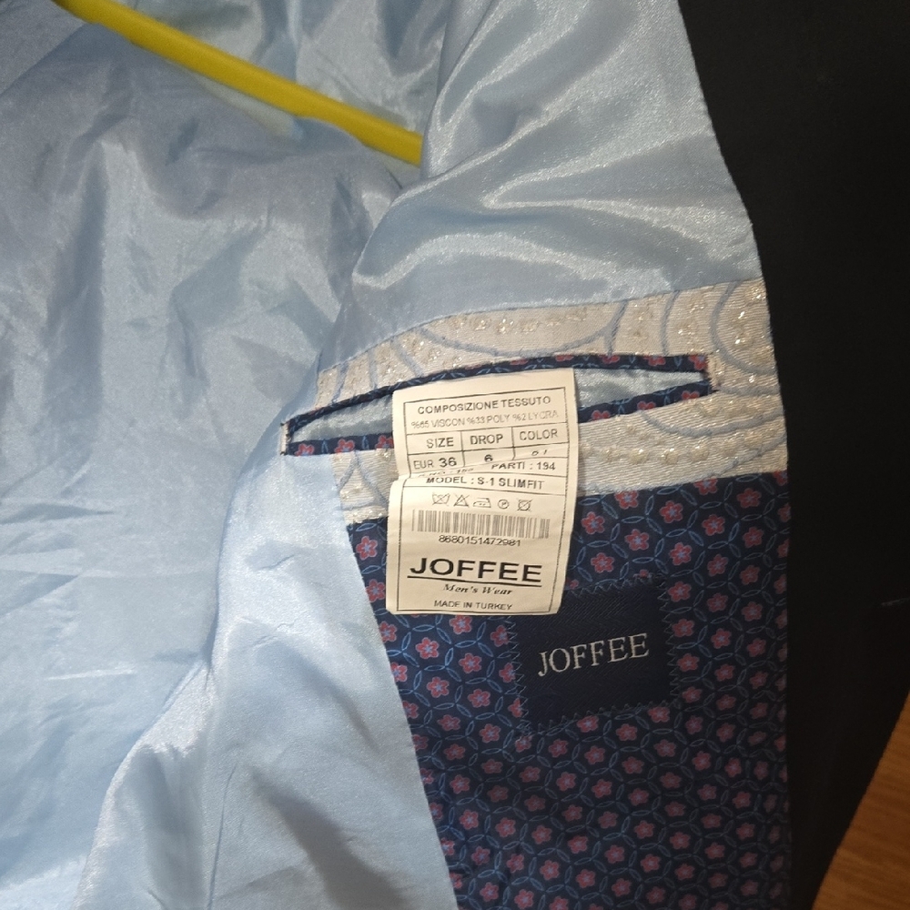 Stylish Light Blue Patterned Blazer - image 2